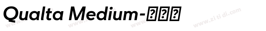 Qualta Medium字体转换